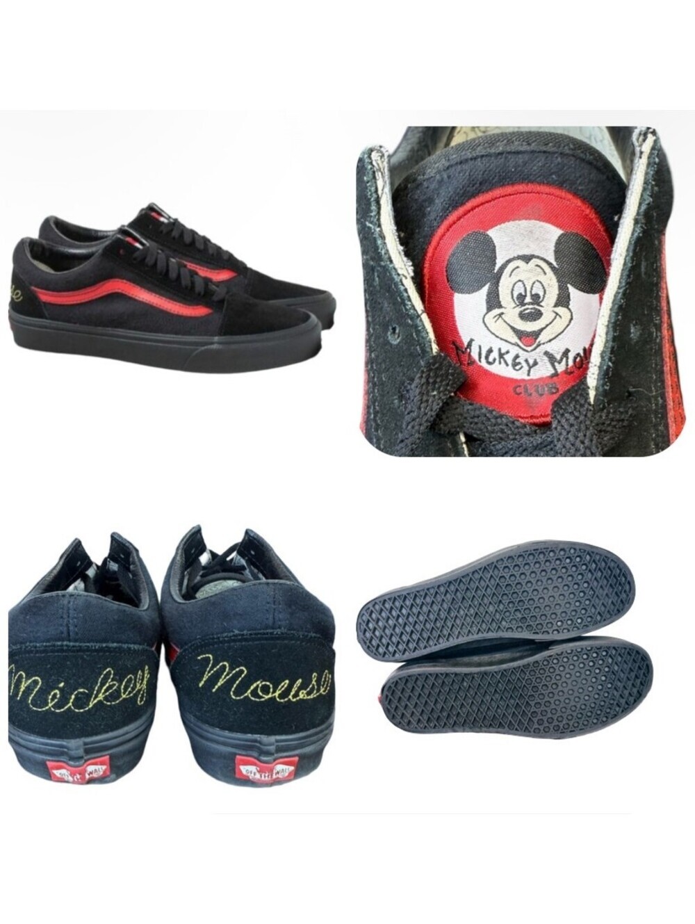 Vans x Disney Old Skool sneakers Mickey Mouse Club collection Size 10